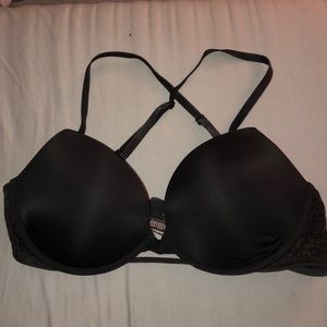 Black tee shirt bra!